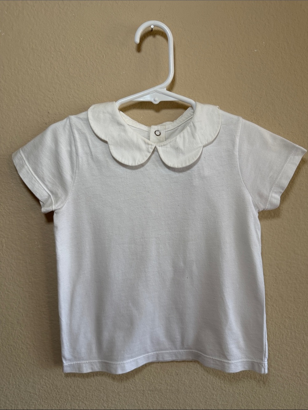 Jacadi Paris Girls scalloped collar shirt